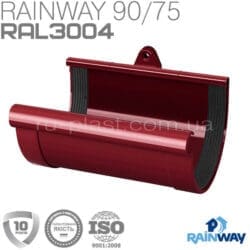 Муфта желоба красная RAINWAY 90мм