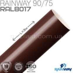 Труба водосточная коричневая RAINWAY 75мм
