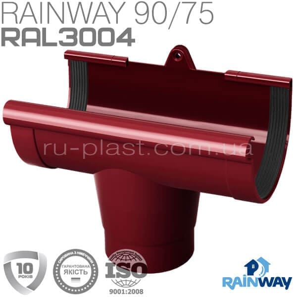 Воронка красная RAINWAY 90мм