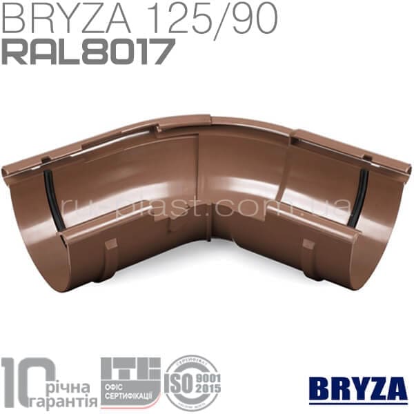 Угол внешний регулируемый 120°-145° коричневый BRYZA 125мм