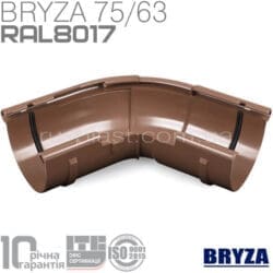 Угол внешний регулируемый 120°-145° коричневый BRYZA 75мм