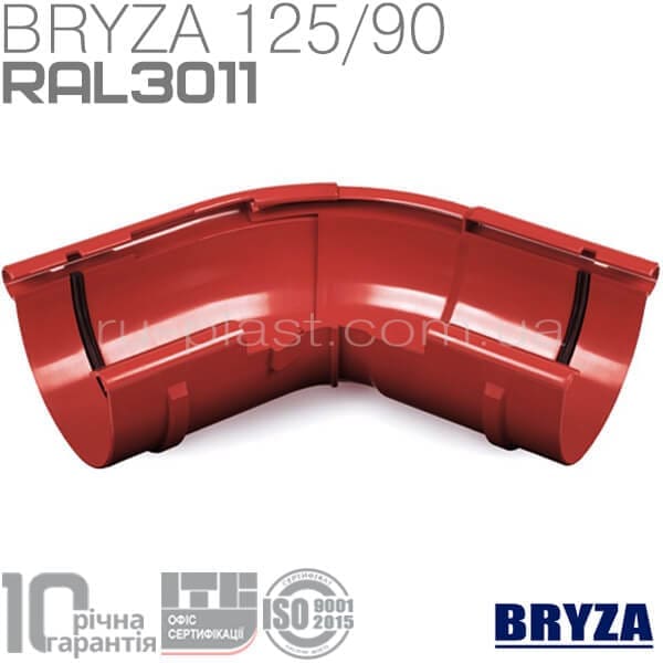 Угол внешний регулируемый 120°-145° красный BRYZA 125мм