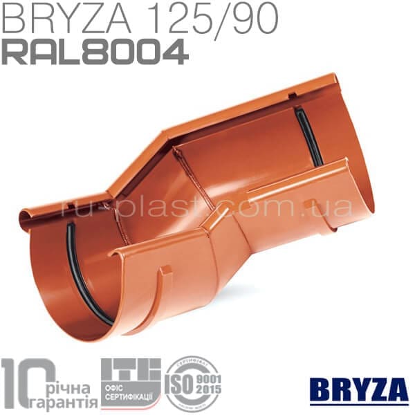 Угол внутренний разно-плоскостной кирпичный BRYZA 125мм