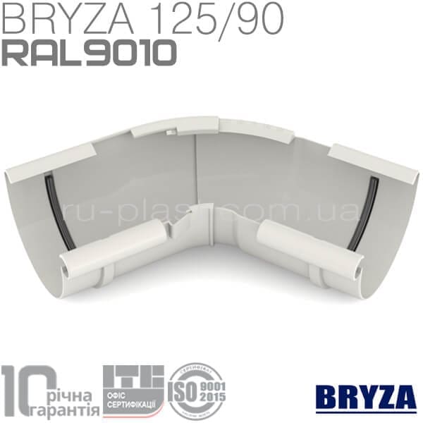 Угол внутренний регулируемый 120°-145° белый BRYZA 125мм