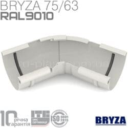 Угол внутренний регулируемый 120°-145° белый BRYZA 75мм